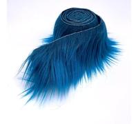 Ice Fabrics Craft Faux Fur Fabric Pre Cut Rolls - 2"x60" Fur Ribbon Mohair Fabric Strips - Super Soft and Fuzzy - Perfect for Crafts, Costumes & Decoration - Teal - 2x60