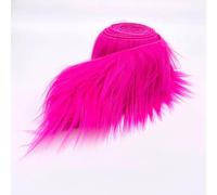 Ice Fabrics Craft Faux Fur Fabric Pre Cut Rolls - 2"x60" Fur Ribbon Mohair Fabric Strips - Super Soft and Fuzzy - Perfect for Crafts, Costumes & Decoration - Fuchsia - 2x60