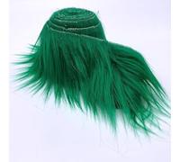 Ice Fabrics Craft Faux Fur Fabric Pre Cut Rolls - 4"x60" Fur Ribbon Mohair Fabric Strips - Super Soft and Fuzzy - Perfect for Crafts, Costumes & Decoration - Kelly Green - 4x60