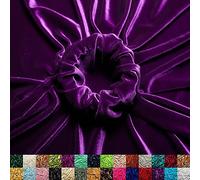 Ice Fabrics Ice Fabric Stretch Velvet Fabric by The Yard - 60" Wide Soft Stretchy Fabric for Sewing Clothes, Apparel, Costume, Crafts - 90% Polyester 10% Spandex - Purple - 2 Yards