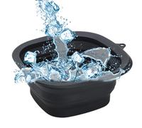 Ice Face Bow - Portable Foldable Skincare Tool - Silicone Facial Ice Bath Bowl | for Home Travel Camping Dorm RV Beauty Spa Center Cold Plunge