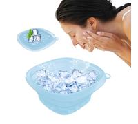 Ice Face Bowl - Silicone Facial Bath Basin | Foldable Cold Compress Wash Basin for Skin Firming for Travel, Hotel, Bathroom, Home, Indoor and Outdoor Use