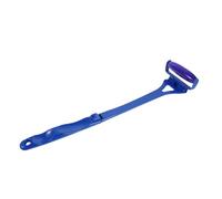 Ice Face Roller Beauty Massager with Long Handle for Face and Calves | ABS Handle, Polyester Rollers, Blue Finish, Ergonomic Reach for Morning Skincare and Post Workout Use
