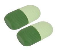 Ice Face Roller, Elastic Soft Portable Easy to Use 2 Pieces Ice Roller Mold, Cold Tolerance, Reduce Eye and Pore Puffiness, (Green)