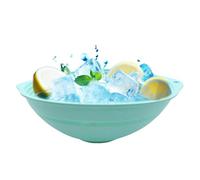 Ice Facial Folding Washbasin, Ice with Built-in Icetr-ay, Facial Plunge Bowl 26.6x9.1x3.4cm/10.47x3.58x1.34 Inches Foldable & Space-Saving/Safe Material for Home Spa Center Morning