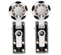 Ice Fan with Digital Display, Portable Rechargeable Turbo Fan Handheld for Soccer Outdoor Activities, 100-Speed Mini Fans, 10Hrs Cooling, WhitePortable Handheld FanTurbo