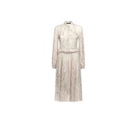 Ice Feathers Print Midi Dress - female - Roberto Cavalli - Midi Dresses - White - XL - Dresses XL