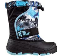 Ice Fields Snowblaster Little and Big Kid High Snow Winter Boots Warm Waterproof Shell, blue, 13 UK Child