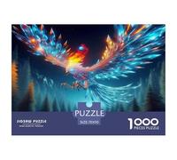 Ice Fire Phoenix 1000 Piece Animal Jigsaw Puzzle for Adults And Kids Challenging Puzzle Games 1000 Pieces Stress Reliever Birthday Gifts 70x50cm/1000pcs