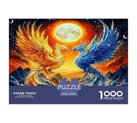 Ice Fire Phoenix 1000 Piece Animal Jigsaw Puzzle for Adults And Kids Challenging Puzzle Games 1000 Pieces Fun, Challenging & Brainteasing Adults Jigsaw Puzzle Challenge High Difficulty 70x50cm/1000pcs