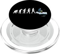 Ice Fishing Evolution Of Ice Fisherman Catching Fish PopSockets PopGrip for MagSafe
