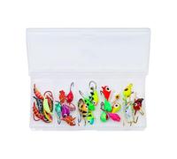 Ice Fishing Lures for Gold, 30 Pieces Mini Fishing Tools - Artificial Baits for Pole, for Freshwater Saltwater Lakes Rivers Streams Tanks Ponds Crappie Sunfish Perch Fishermen