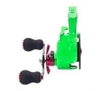 Ice Fishing Reel with Adjustable Magnetic Tension Control and Optimized Aluminum Spool for Accurate Ice Angling (left hand)