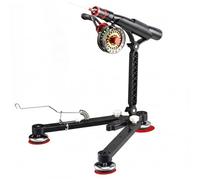 Ice Fishing Rod Holder Ice Fishing Pole Holder with Smart Flag Bell Alert Adjustable Non Slip Pole Stand for Hands Free on Ground