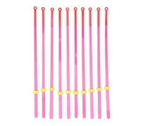 Ice Fishing Rod Tip, ABS Mini Top Section Extension Pole, 10 Pieces 18cm, Rose Red - Durable Lightweight Design, Portable Fishing Tackle for Winter Ice Fishing (20cm)