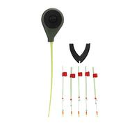 Ice Fishing Rod Top Tip Set 5pcs Double Thickened Extension Rod Winter Fishing Parts Durable ABS Material for Ice Fishing in Rivers Lakes Ocean Beaches Green 10.4cm/4.1in