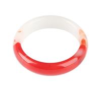 Ice-floating Flower Gemstone Bangle for Women, Mongolia Chicken Blood Gemstone, Optimal a Lady's Gift