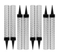 Ice Fountain Candles for Cake 12cm - 8 Pack Silver Ice Sparkling Fountain Candles Cake Topper for Birthday Parties, Weddings & Celebrations