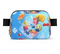 Ice Fruit Fanny Pack for Men Women, Water Resistant, Adjustable Crossbody Strap