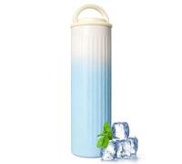 Ice Gel Pack - Leak Proof Portable Insul ated Coo ler | Travel Insulated Bottle Cooling Packs - for Summer Outdoor Travel Office School Camping Picnic Beach Road Trip