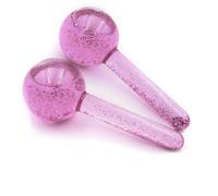 Ice Globes for Facial - Cooling Cryo Sticks, Skincare, Ice Roller for Face and Eyes & Neck, Ice Face Roller to Reduce Puffiness & Dark Circles, Tighten Skin & Enhance Circulation, Pack of 2 (Pink)