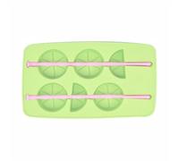 Ice Grid Cute Children's Cream Art Silicone Stick Pressing 1Pcs(Lemon ice Cube Green)