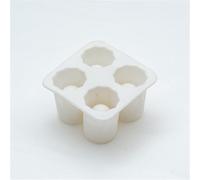 Ice Grid Cute Children's Cream Art Silicone Stick Pressing 1Pcs(Square Ice Tray White)