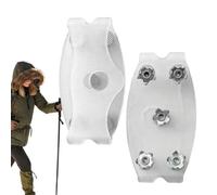 Ice Grip for Boots, Clear Non-Slip Handles for Shoes, Non-Slip Grips for Ice Skates, for Winter Hiking, Women, Men, Beginners, Fishing, Roofing, Hiking, Climbing, Golf