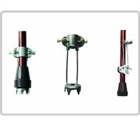 Ice Grip, Ice Claws for Walking Stick, Snow Spikes, None-Slip Crutch Grip, Universal, 5 Spikes, Foldable by Saniversum UG