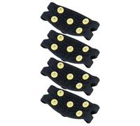 Ice Gripper Shoe Covers 2 Pairs Tpe Black Five-tooth