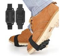 Ice Grippers for Shoes - Reinforced Steel Spike Traction, Secure Anti-Slip Crampons | Winter Walking Cleats for Hiking, Jogging, Mountaineering, Snow Trails, Outdoor Safety Footwear Gear