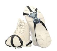 Ice Grips, 11 Prong Traction Spikes for Foot Safety, Snow Safety Spikes, Shoe Covers, for Fishing, Climbing, Outdoor Activities in Cold, Gardening, Women