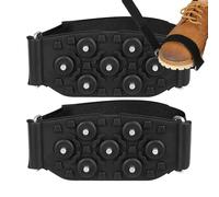 Ice Grips for Shoes - 7 Steel Studs with Adjustable Strap,Walk Traction Cleats,for Hiking Climbing Fishing Walking Mountaineering Outdoor Running Runner