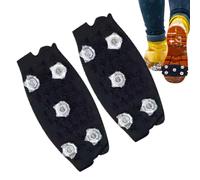 Ice Grips for Shoes - Shoe Grips, ICES Pull Blocks, 5 Tooth Shoes Traction Crampons, Pulling Blocks ICES Snow Grip, Hiking Iice Boots Bricks for Climbing Walking Skiing Travel