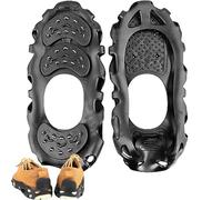 Ice Grips For Shoes - Size S-XL Anti Slip Snow Spikes | 30-Tooth Alloy Crampons - TPE Durable Shoe Covers | Mountaineering Hiking Winter Safety Outdoor Use