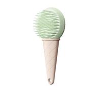 Ice Grooming Brush Massage Silicone Comb For Pet Bathing And Shedding Control Deshedding With Ergonomic Handle For Cats And Dogs (Green, 16.8X7.6cm)