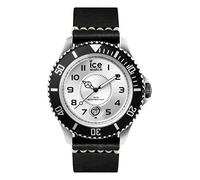 ICE-WATCH Ice Heritage Men's Quartz Analogue Watch with Black Dial and Black Leather Strap HE.BK.SB.B.L.14
