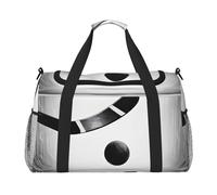 (Ice Hockey Art) Durable Twill Travel Tote Bag Large Capacity Handheld & Crossbody Bag for Weekend Trips,Sports,and Outdoor Activities