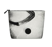 Ice Hockey Art Fake Hemp Travel Toiletry Bag - Reusable Cosmetic Accessories Toiletry Organizer for Women - Multiple Uses