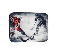Ice Hockey Art Laptop Sleeve Bag 13 Inch Waterproof Shockproof Laptop Case Bag Lightweight Tablet Travel Cover Computer Skin Bag Tablet Carrying Case