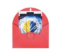 Ice Hockey Art Pattern Greeting Card Organiser Display Stand Blank Inside Birthday Cards Party Invitation Card