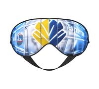 Ice Hockey Art Pattern Print Sleep Eye Smask with Strap Eye Shade for Travel Nap Meditation