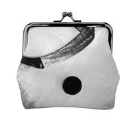 Ice Hockey Art print Cute Buckle Coin Purses Vintage Pouch Kiss lock Change Purse Wallets for Women Fashion, Black, One Size, Vintage