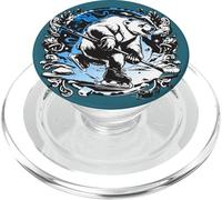 Ice Hockey Bear Puck Polar Bear Hockey Stick Ice Tattoo PopSockets PopGrip for MagSafe
