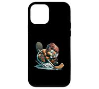 Ice Hockey Beaver With Helmet Stick And Puck Action Case for iPhone 12 mini
