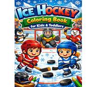 Ice Hockey Coloring Book for Kids & Toddlers