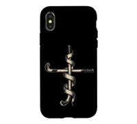 Ice Hockey Cross Jesus Faith Christian Case for iPhone X/XS