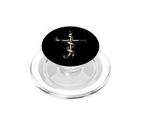 Ice Hockey Cross Jesus Faith Christian PopSockets PopGrip for MagSafe