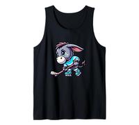 Ice Hockey Cute Donkey Enthusiasts Unite Tank Top