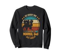 Ice Hockey Dad Like A Normal Dad Just Cooler I Hockey Daddy Sweatshirt